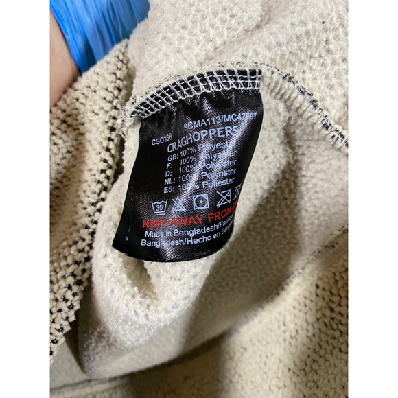 Craghopper Mens Quarter Zip Medium Jacket Pullover Textured Knit Sweater Sherpa - Picture 10 of 11